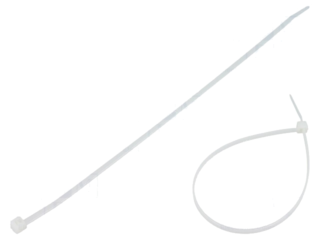 Kabelbinder; L: 250mm; W: 3,6mm; polyamide; 177N; natuurlijk Kabelbinder; L: 250mm; W: 3,6mm; polyamide; 177N; natuurlijk